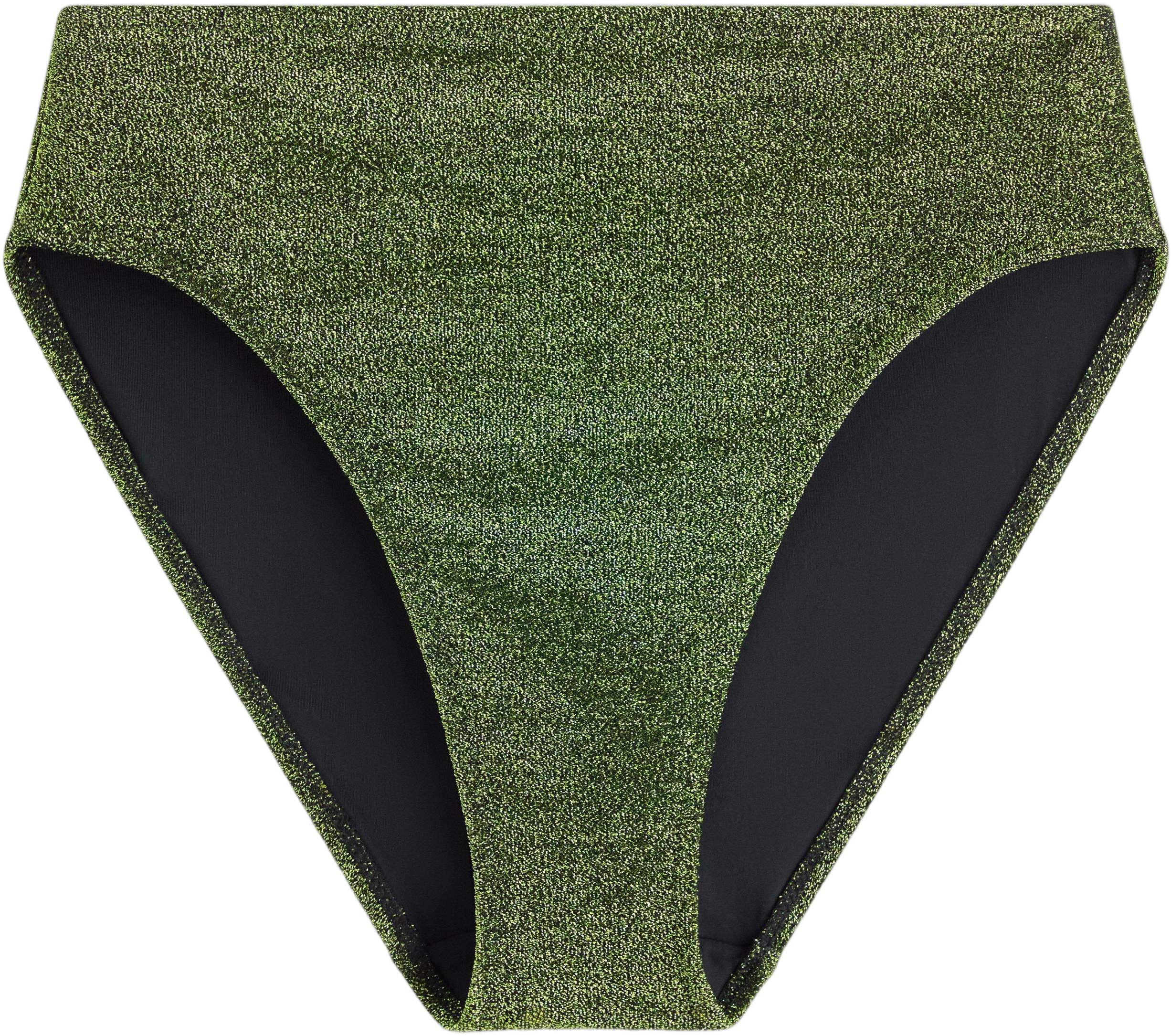 H&oslash;jtaljet bikiniunderdel med lurex