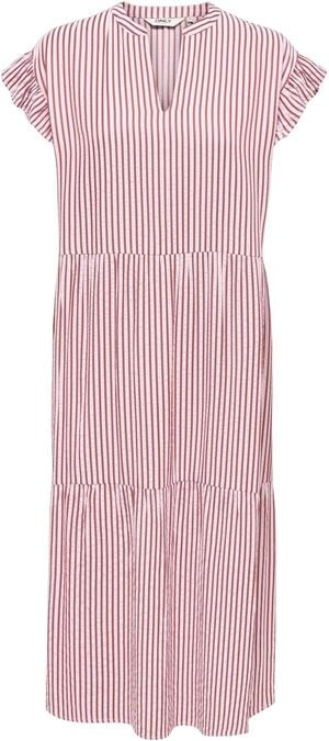 ONLBARI SL FRIL VNECK MIDI DRESS CS