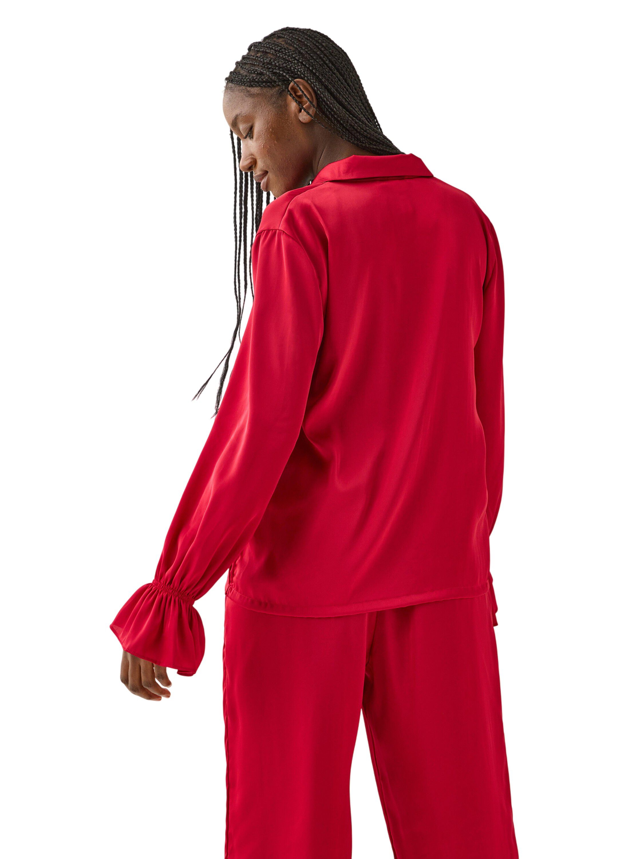 Komfortabel pyjamasskjorte med klas