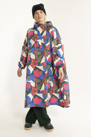 Danedream Drops Rain Poncho Dark Slate GEOFLEUR