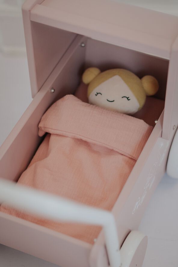 KREA Doll Bed Linen. Rose