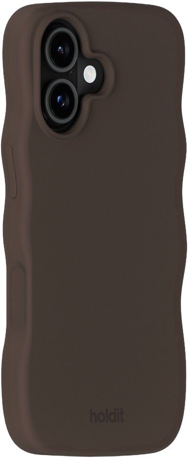 Wavy Case Silicone MagSafe Cpt. IPH 17 Chocolate