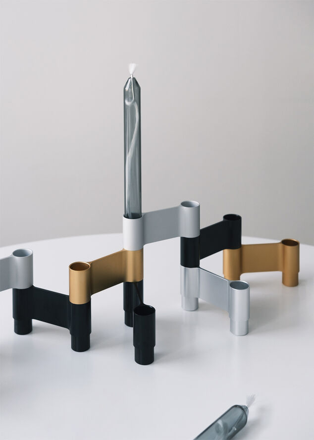 LINK, CANDLE HOLDER, BLACK ANODIZED, 11060B