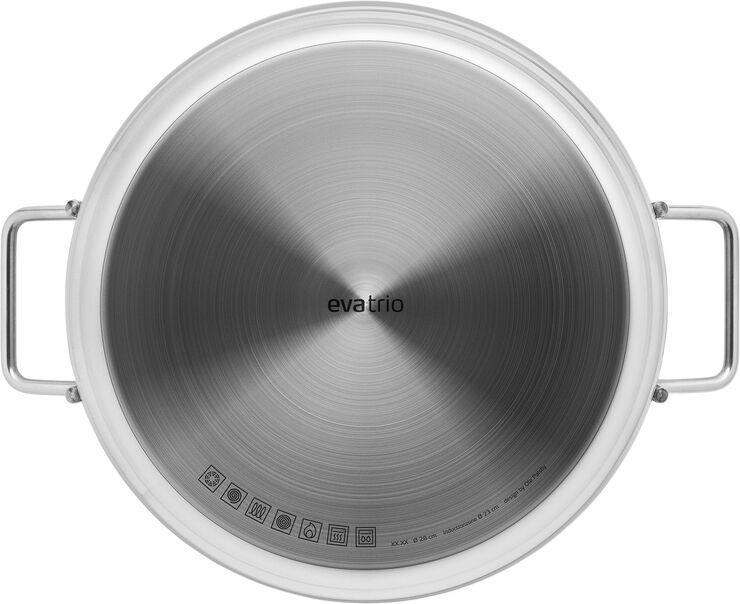 Stainless Steel Sautergryde 28 cm med 2 greb