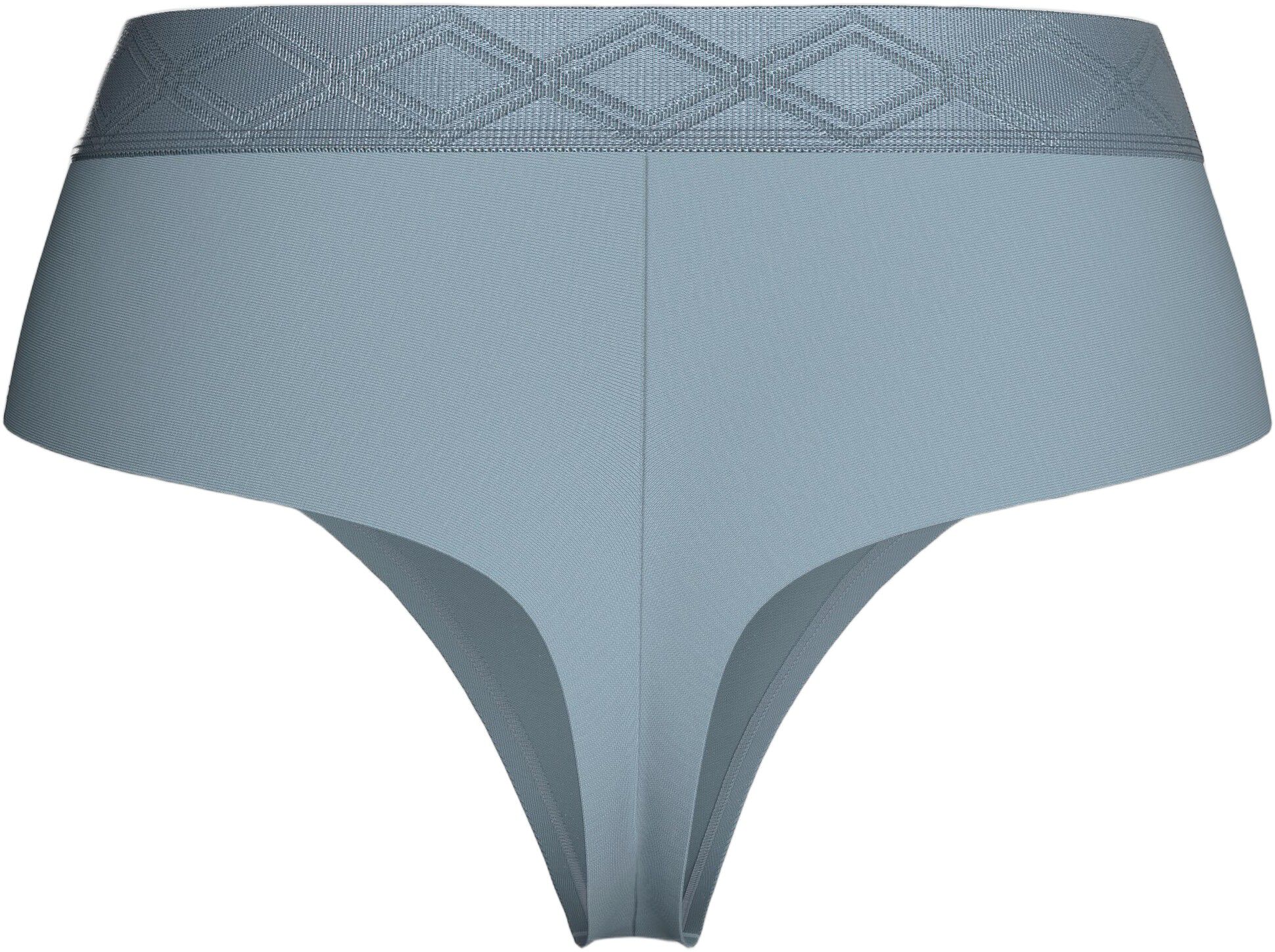 Thong with elastic waistband