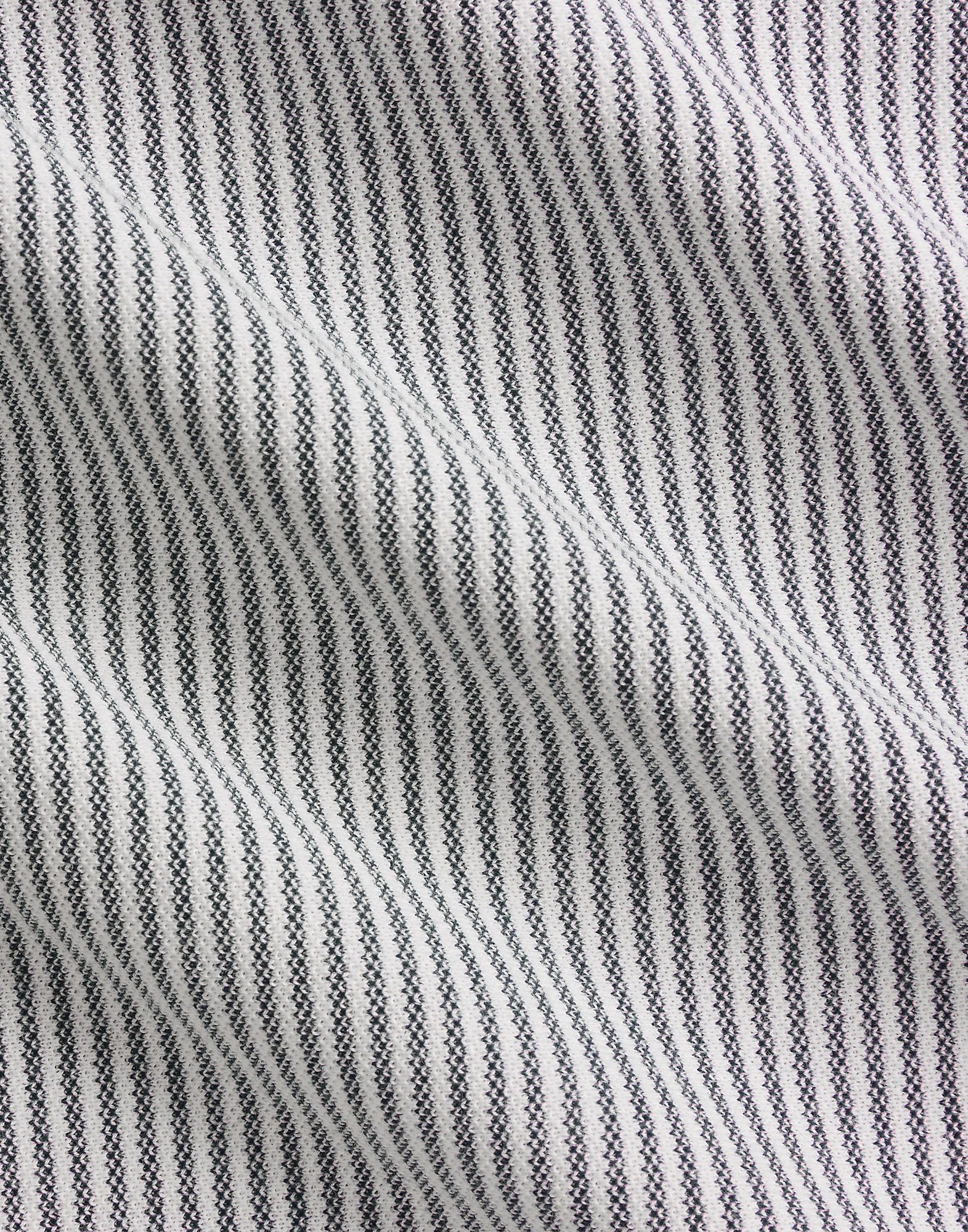 Striped Knit Oxford Shirt