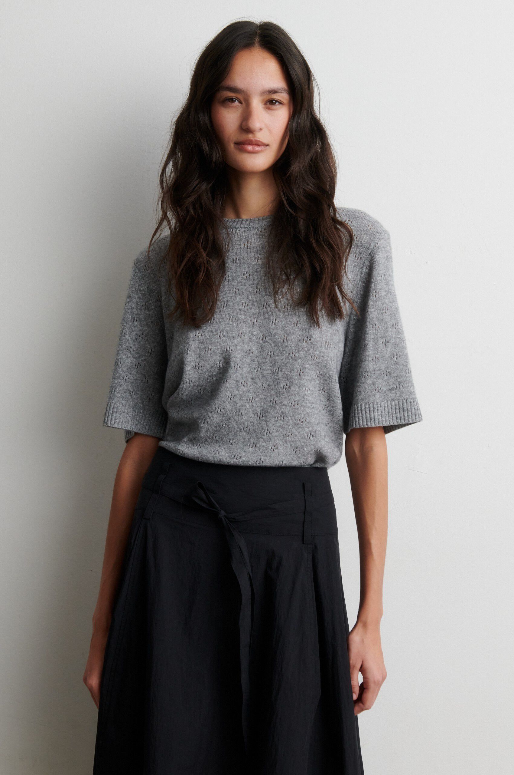 Amala Wool Knit SS O-Neck