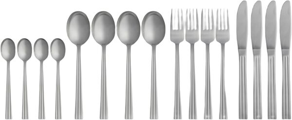 Bestikksett Thebe Edition 2024 16 deler Matt stål Recycled