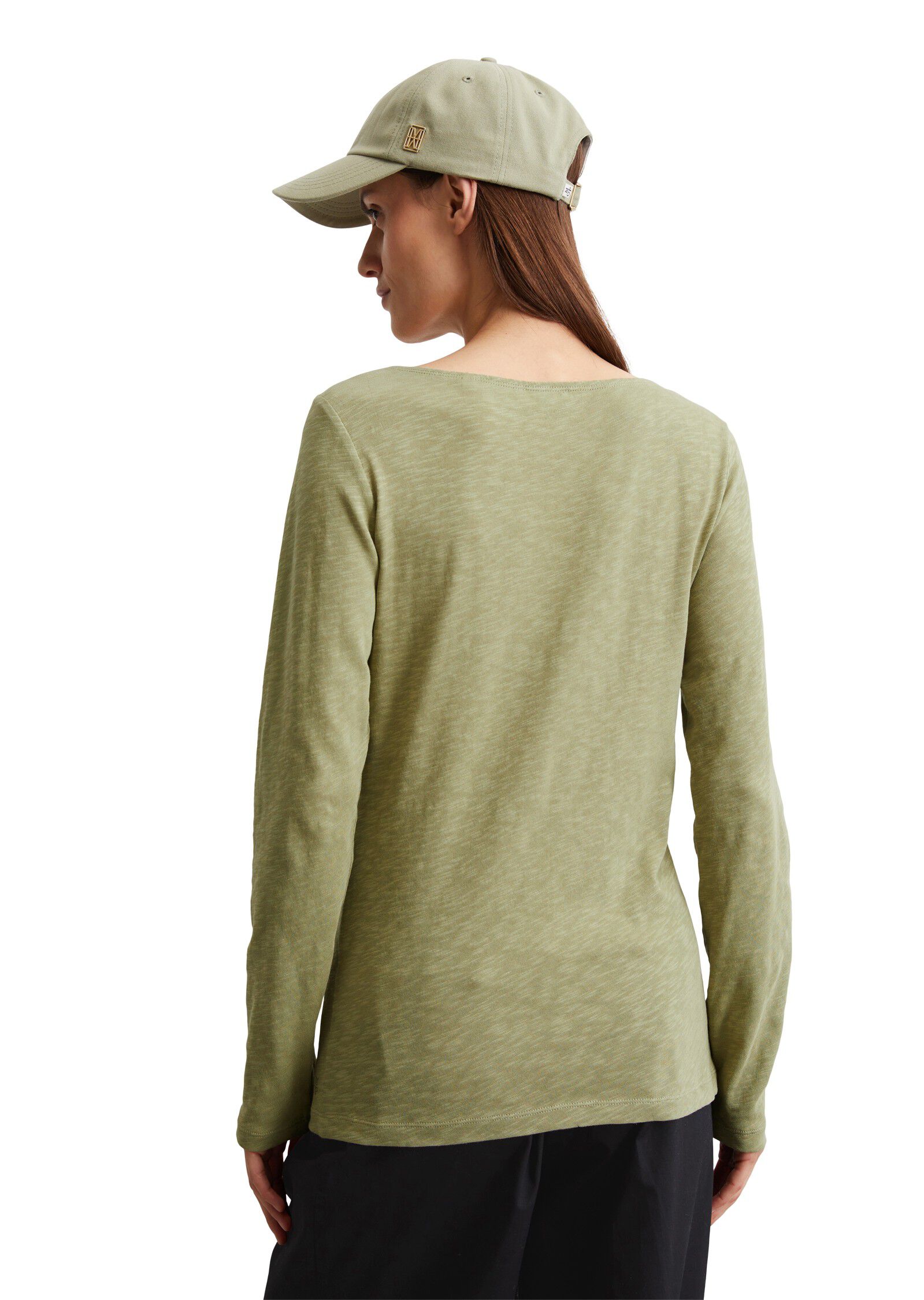 T-shirt, long sleeve, boat neck