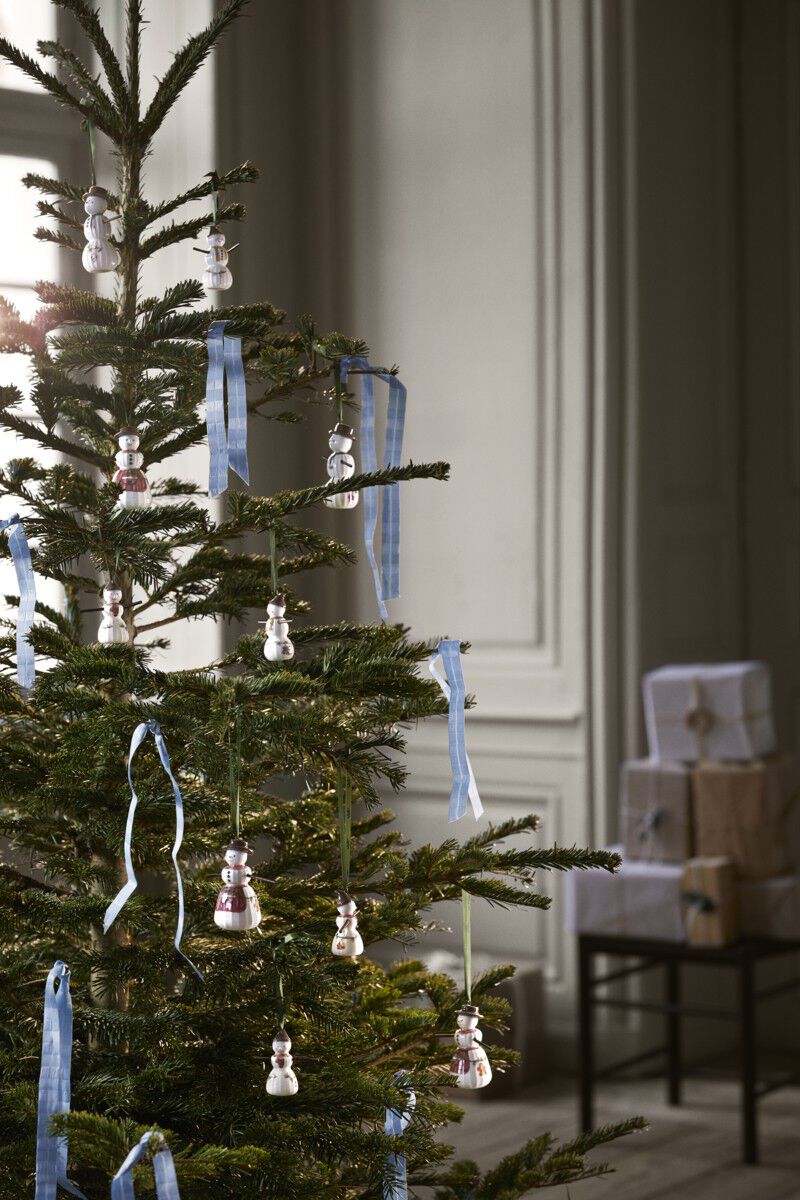 Hammersh&oslash;i Christmas Sn&oslash;gutt H9 hvit m. deko