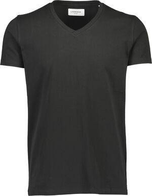 T-shirt med V-hals