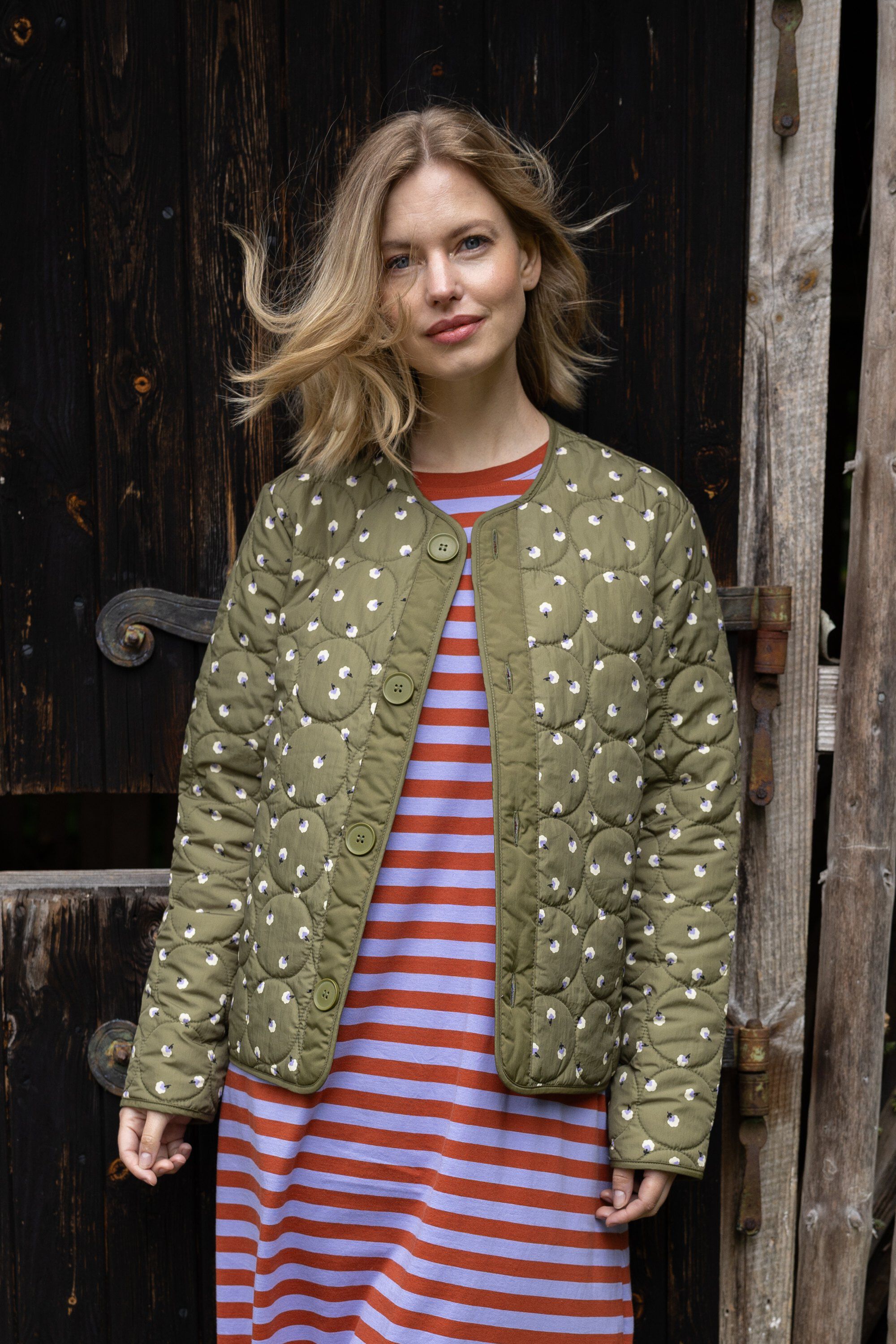 Daneland AOP Thermo Jacket Olive LILFLUFFERS