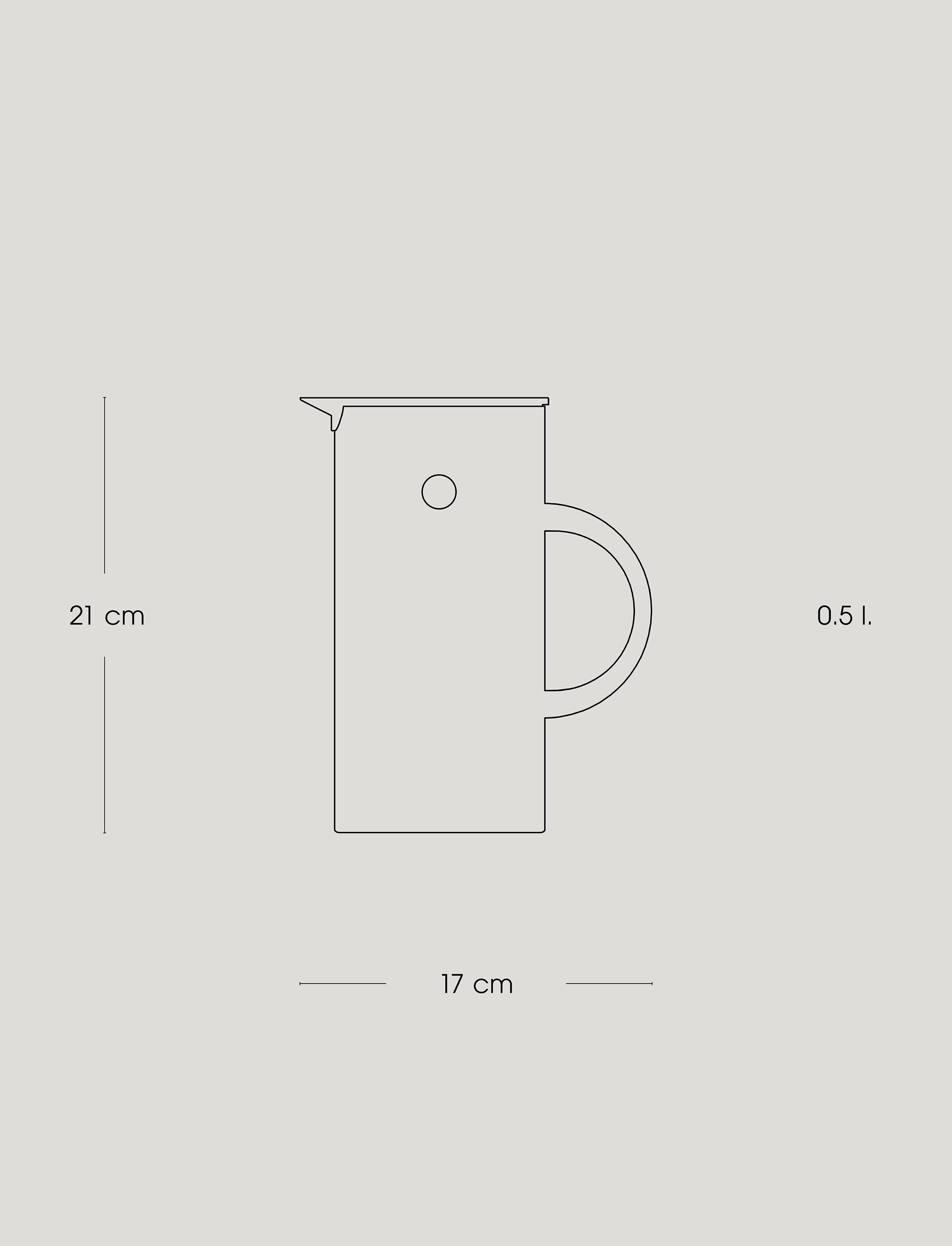 EM77 termokanne 0.5 l. white