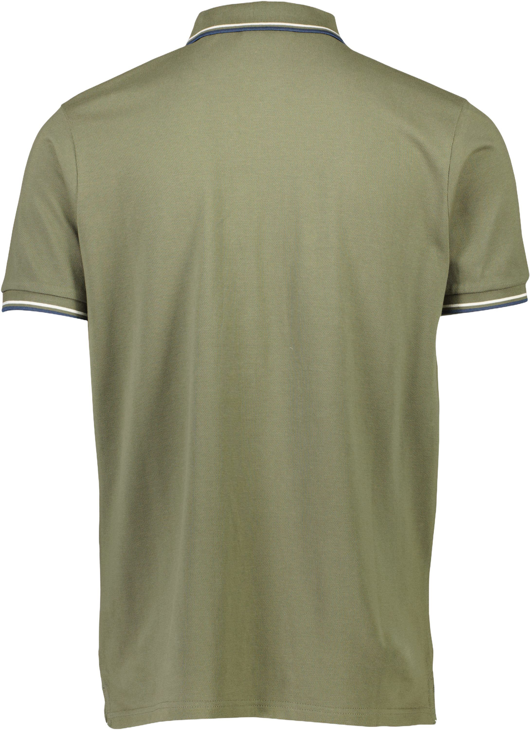 Polo shirt w. contrast piping