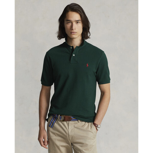 Custom Slim Fit Mesh Polo Shirt