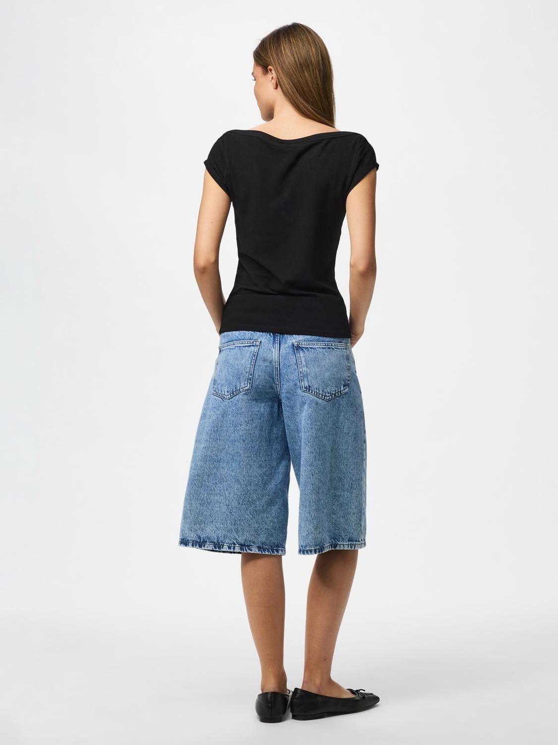 Pcsof C/S Boatneck Top Jrs Dm