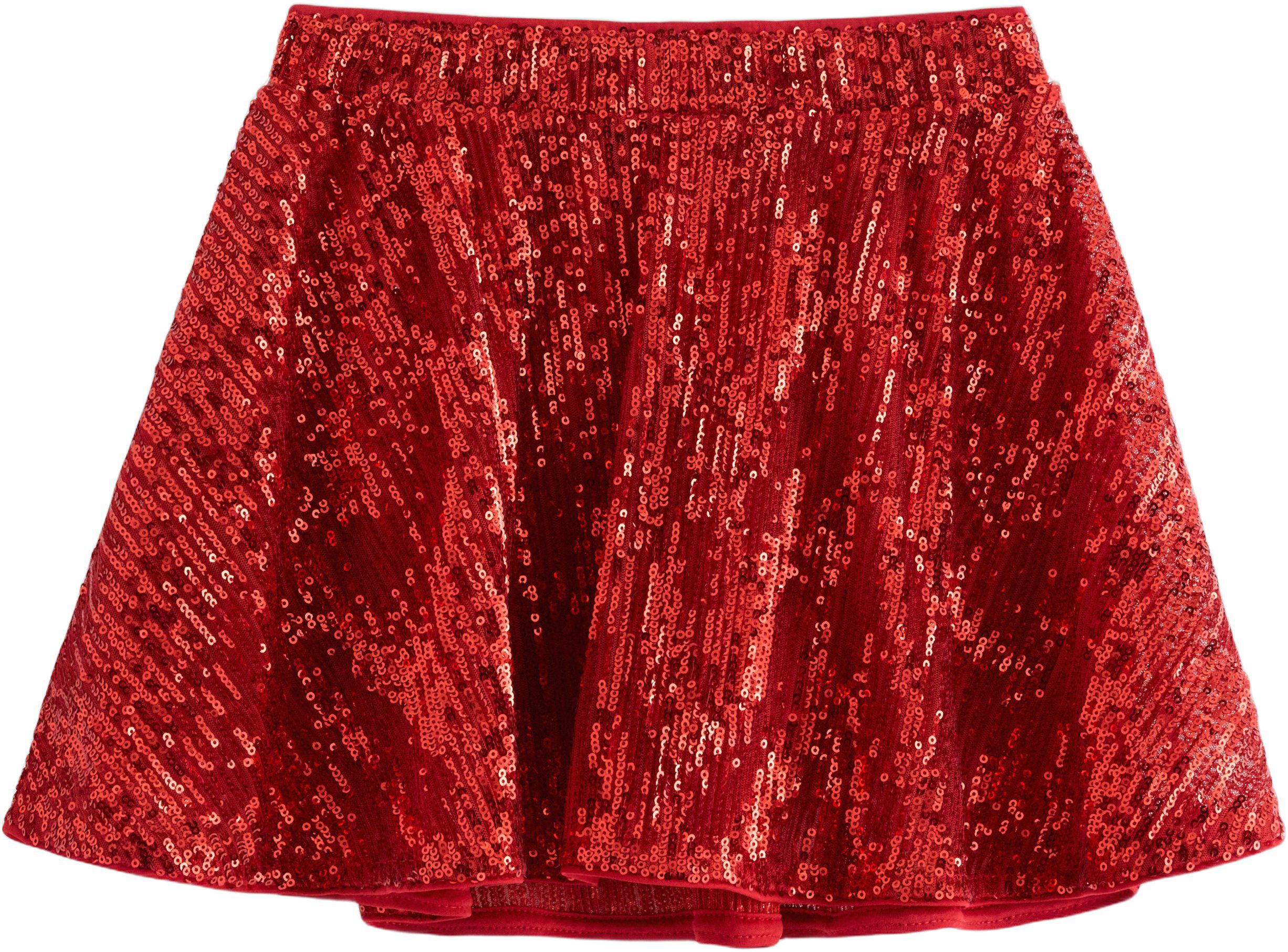 Flared skirt with sequins.