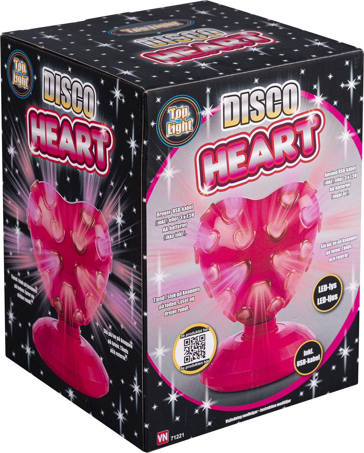 HJERTE DISCOKUGLEmLYS 20c