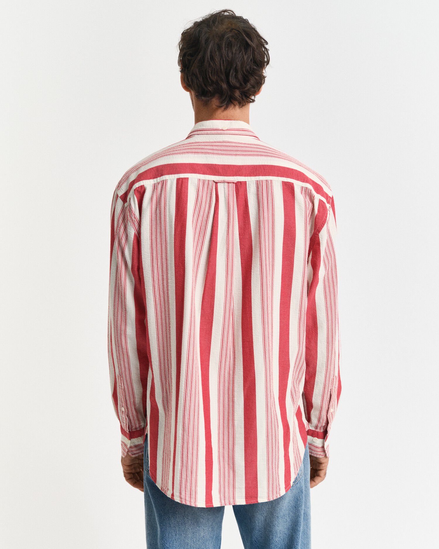 REL SEERSUCKER WIDE STRIPE SHIRT