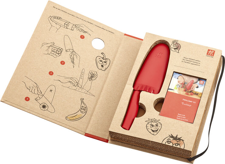 Twinny Kokkekniv, 10 cm rød