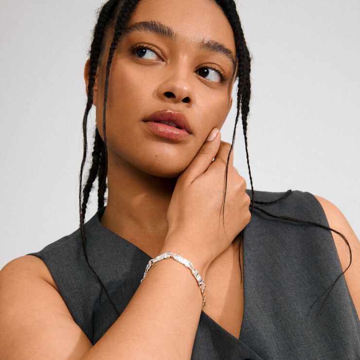 INSTANT bracelet silver-plated