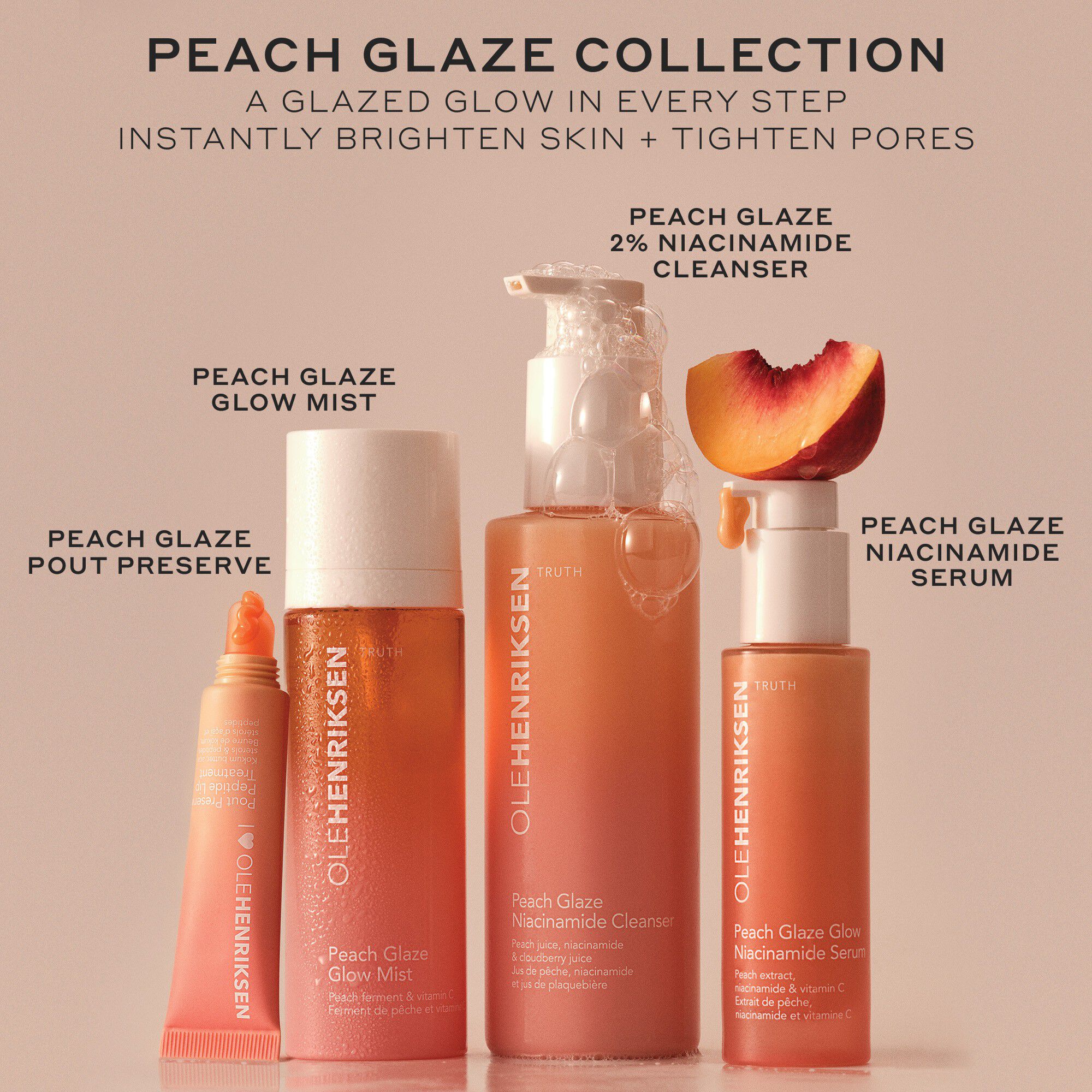 Peach Glaze Niacinamide Cleanser Mini