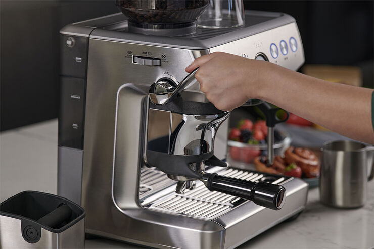 The Barista Express Impress Brushed Steel