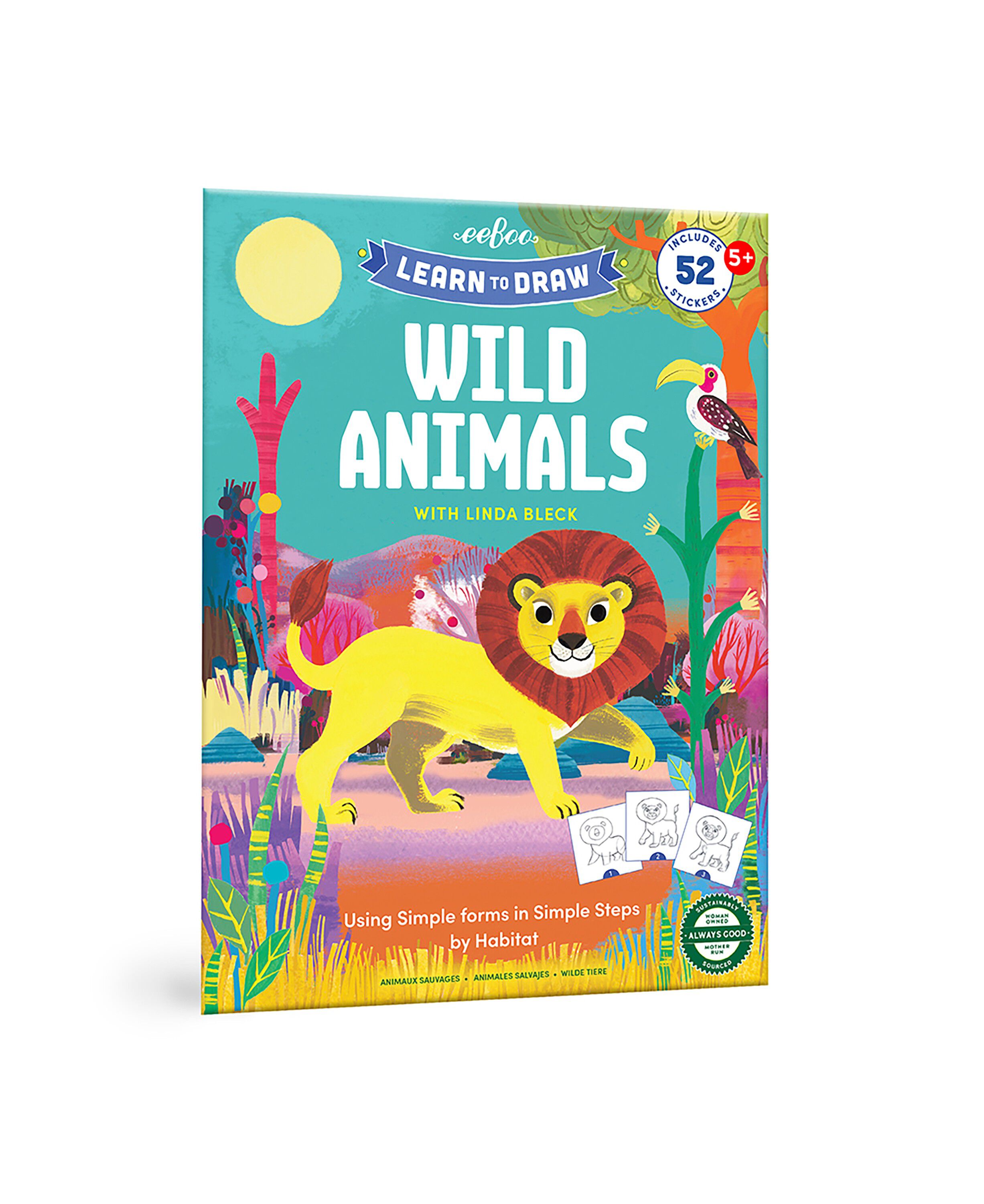 eeBoo - L&aelig;r at tegne - Vilde dyr