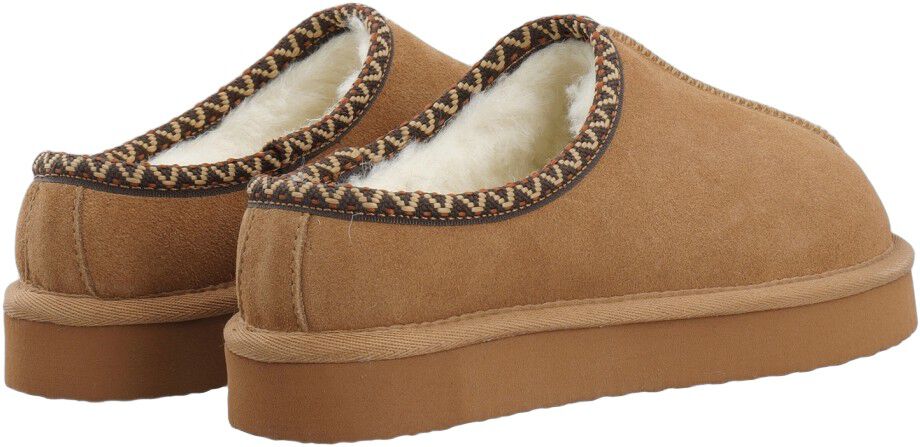 BIASNOW Flatform Binded Slip In Shoe Suede