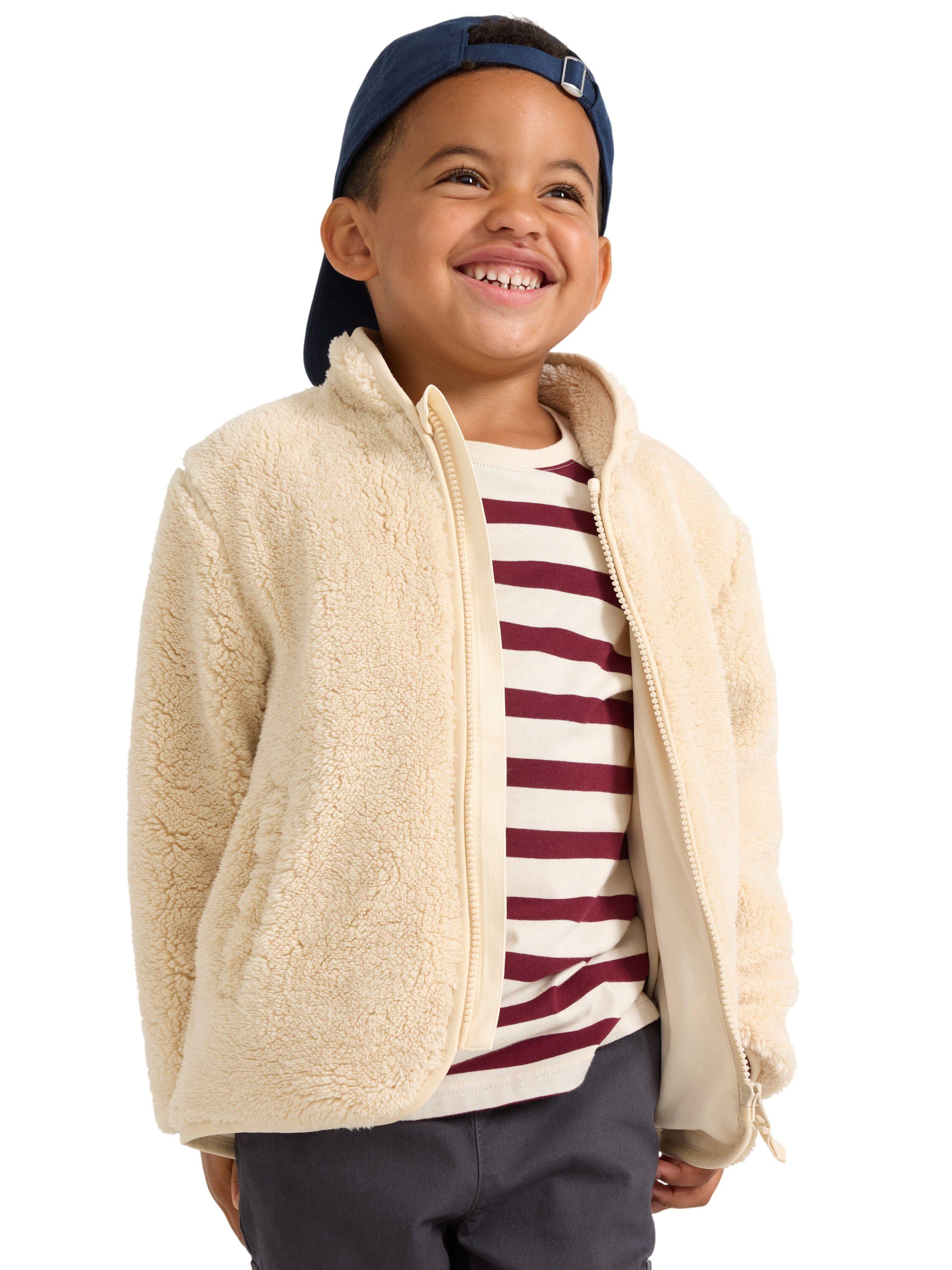 Luvjakke med bl&oslash;dt jerseyfor og lo