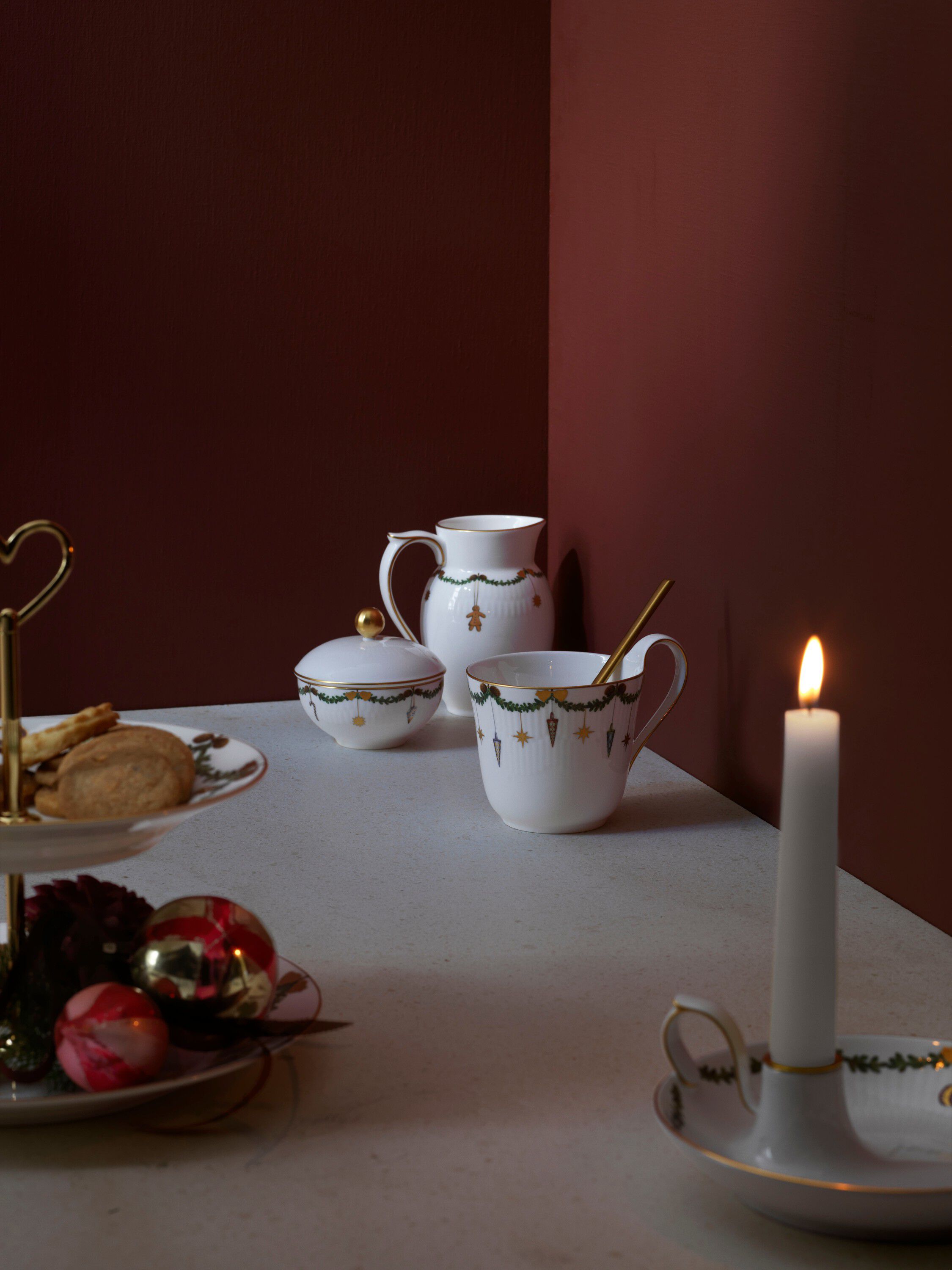 Stjerne Riflet Jul fl&oslash;dekande