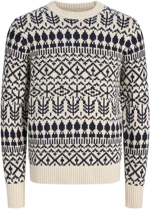 JPRBLUCLARK KNIT PATTERN CREW NECK