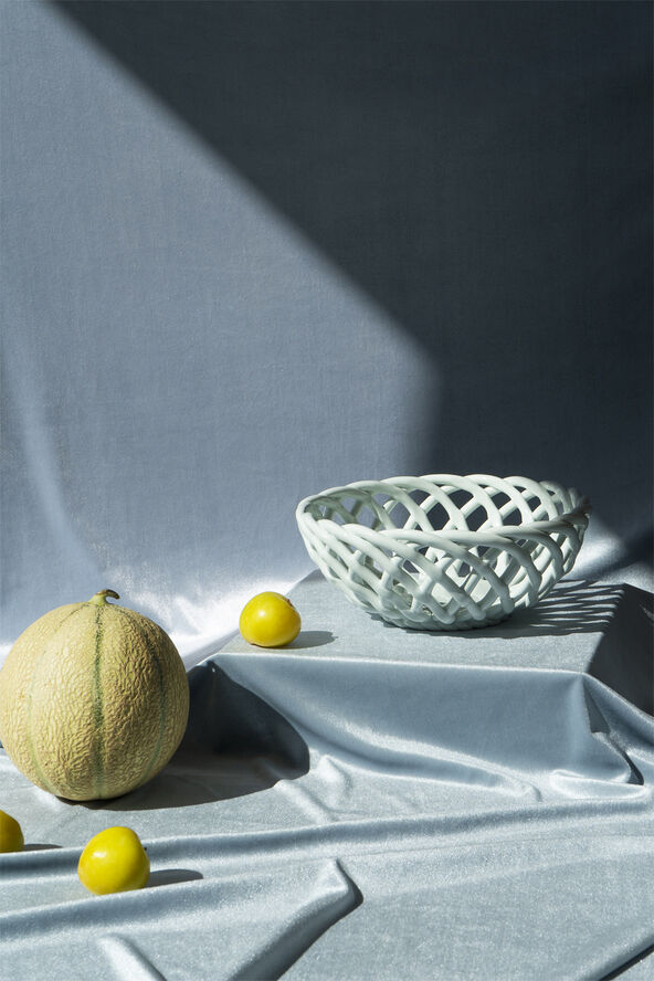 CERAMIC BASKET LARGE LIGHT MINT