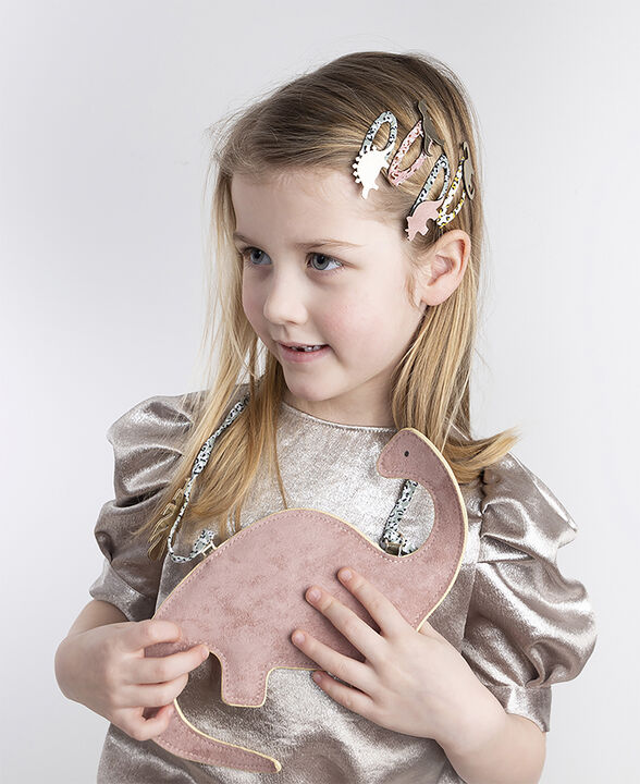 Mimi & Lula - Skuldertaske - Diplodocus - Pink