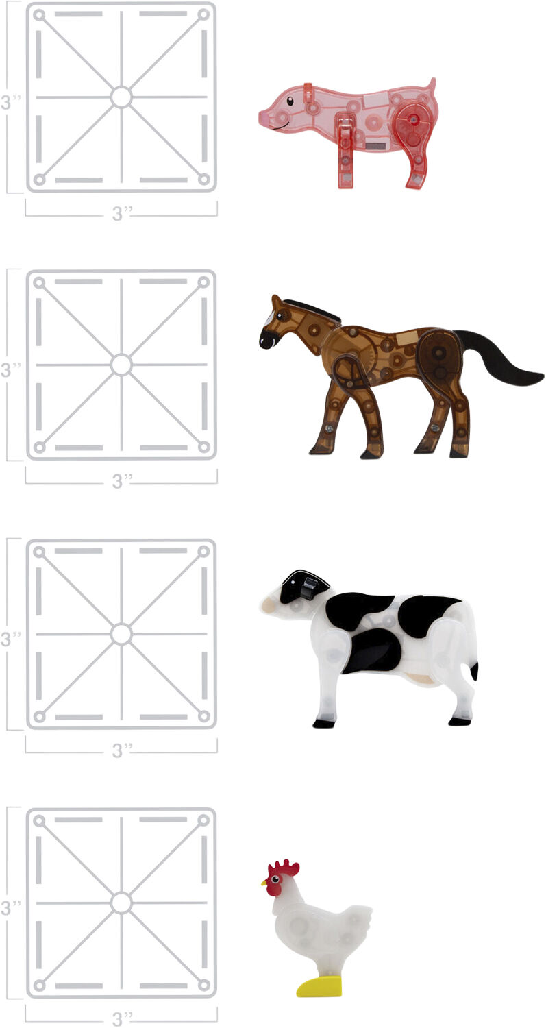 Magna-Tiles farm Animals, 25 pcs