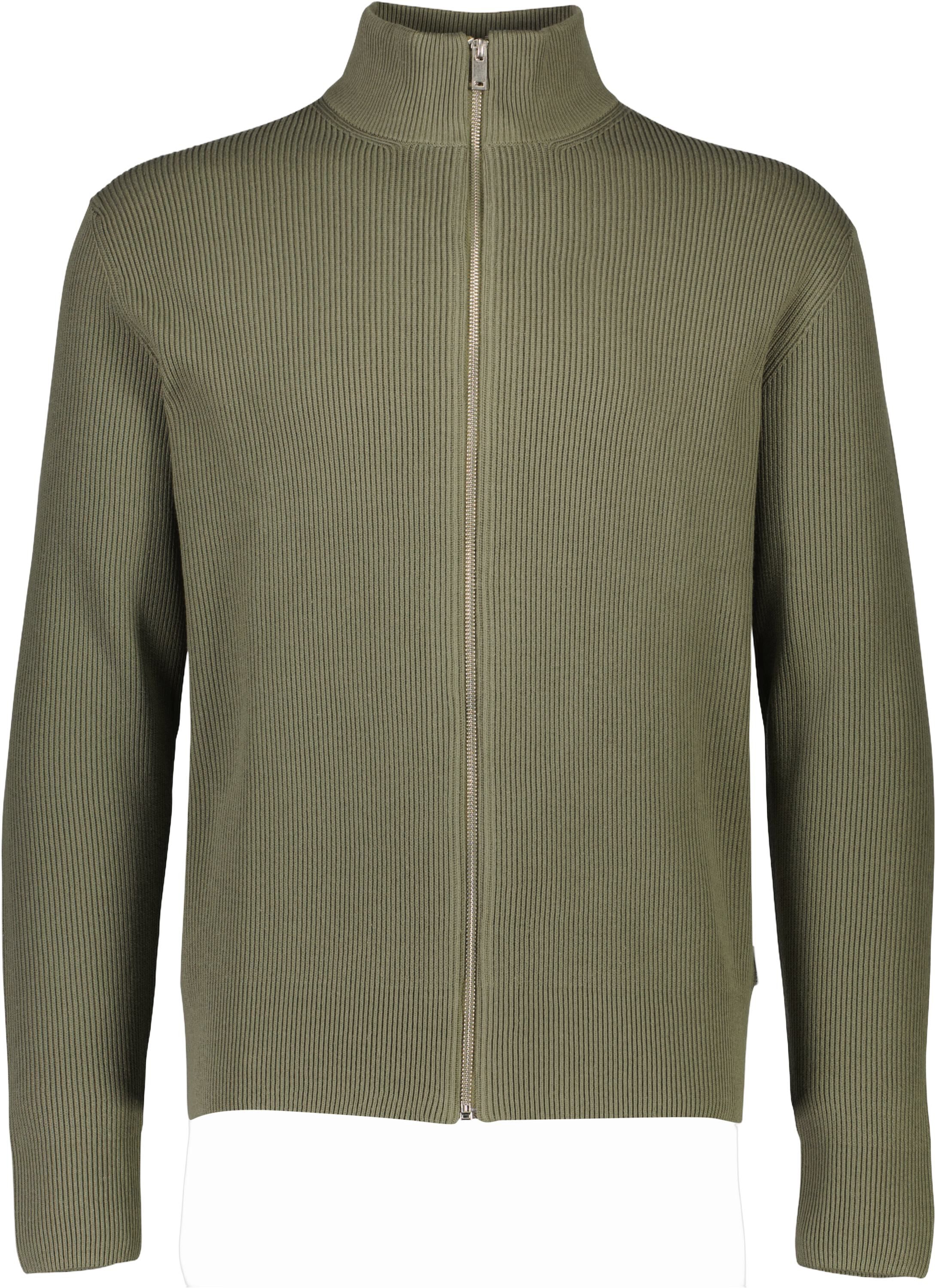 Knitted zip cardigan