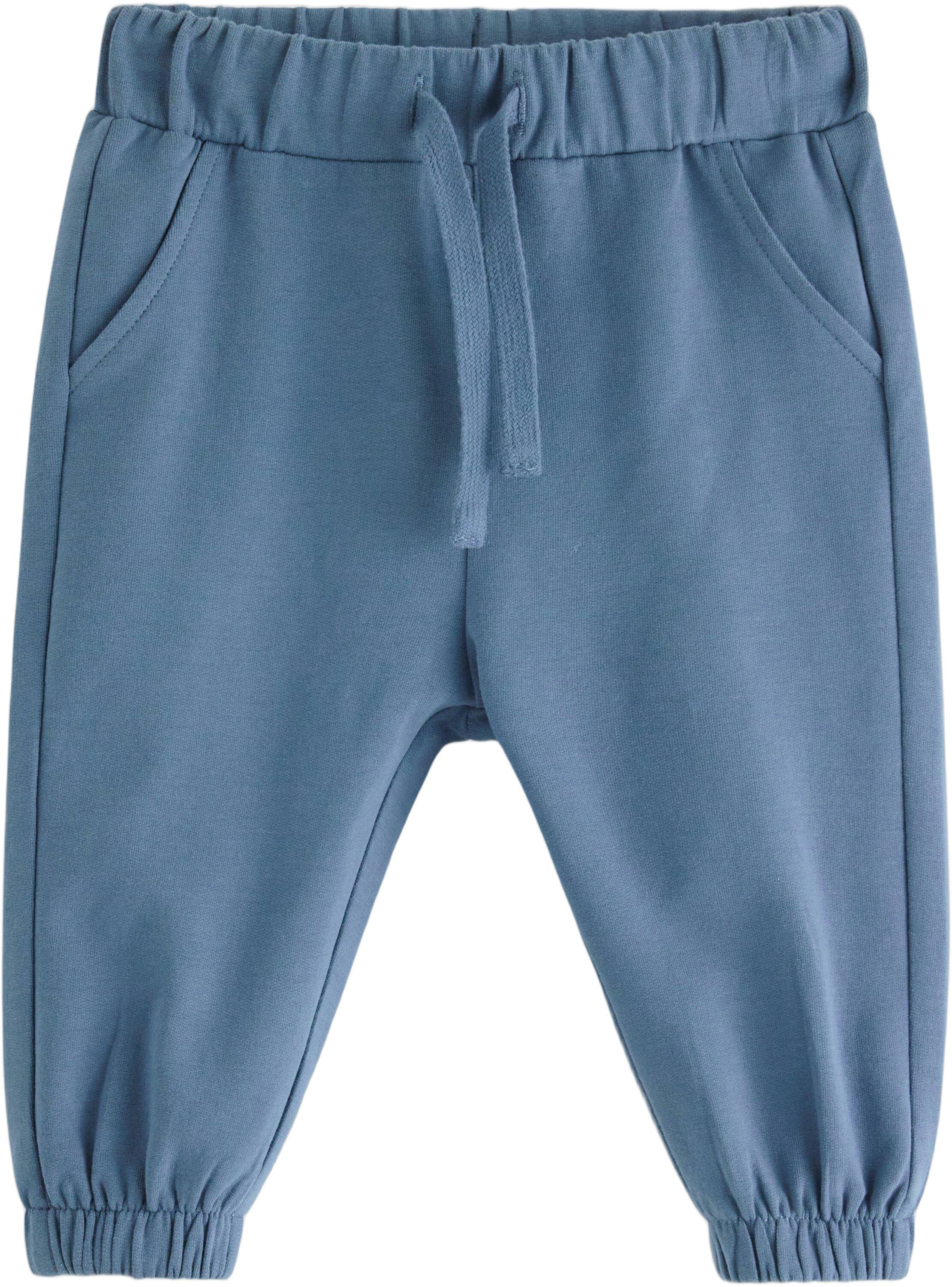 Mjukisbyxor i bomullstrik&aring; med mju