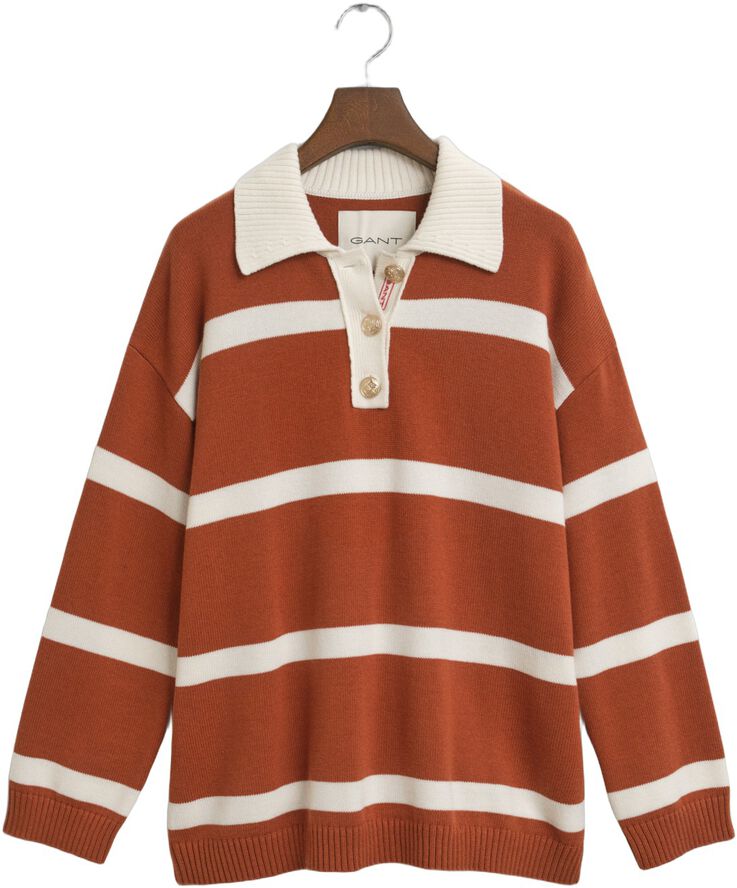 STRIPED KNIT RUGGER