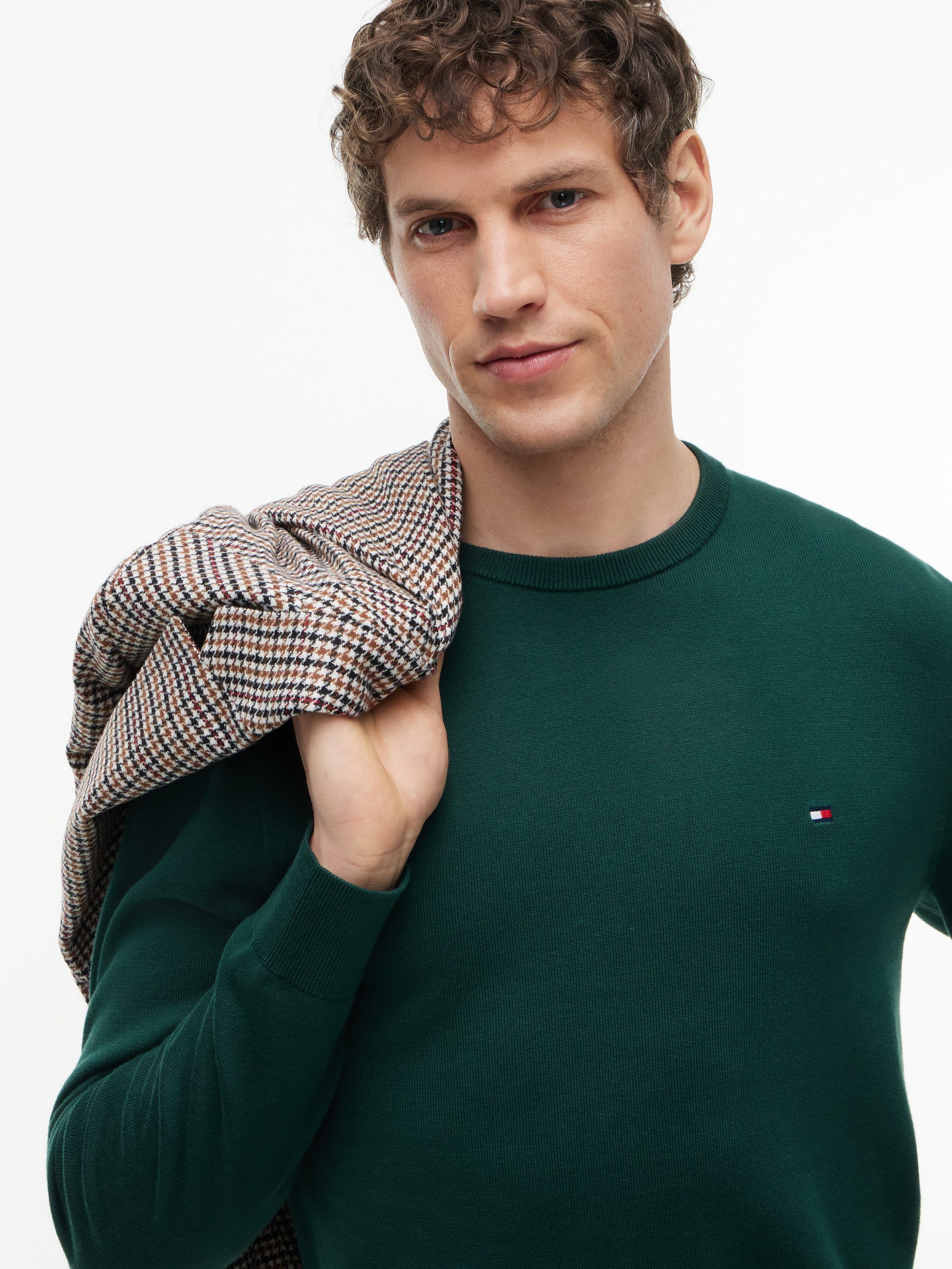 Flag Embroidery Crew Neck Jumper