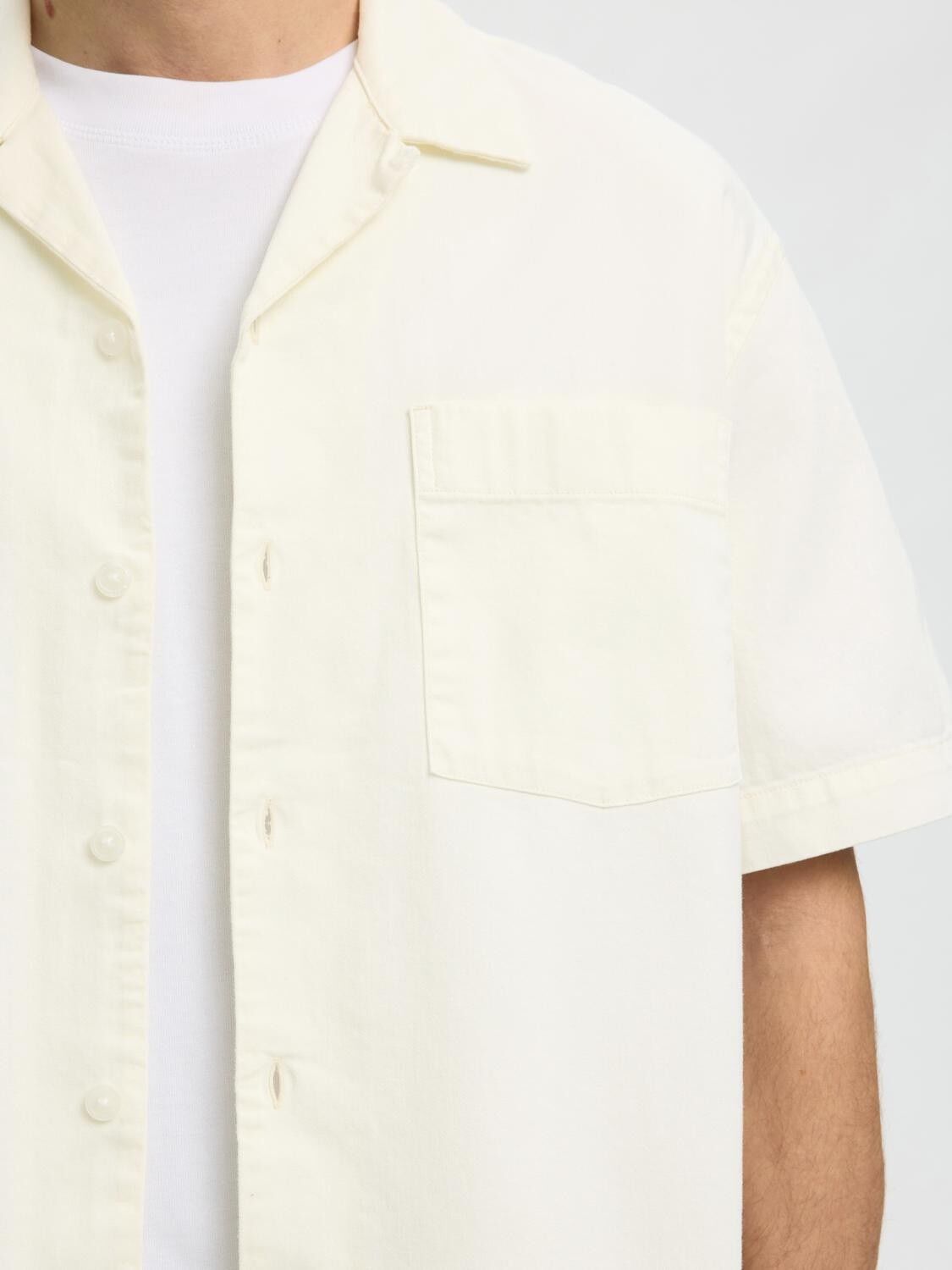 SLHRLXCARLO DENIM SS SHIRT RESORT