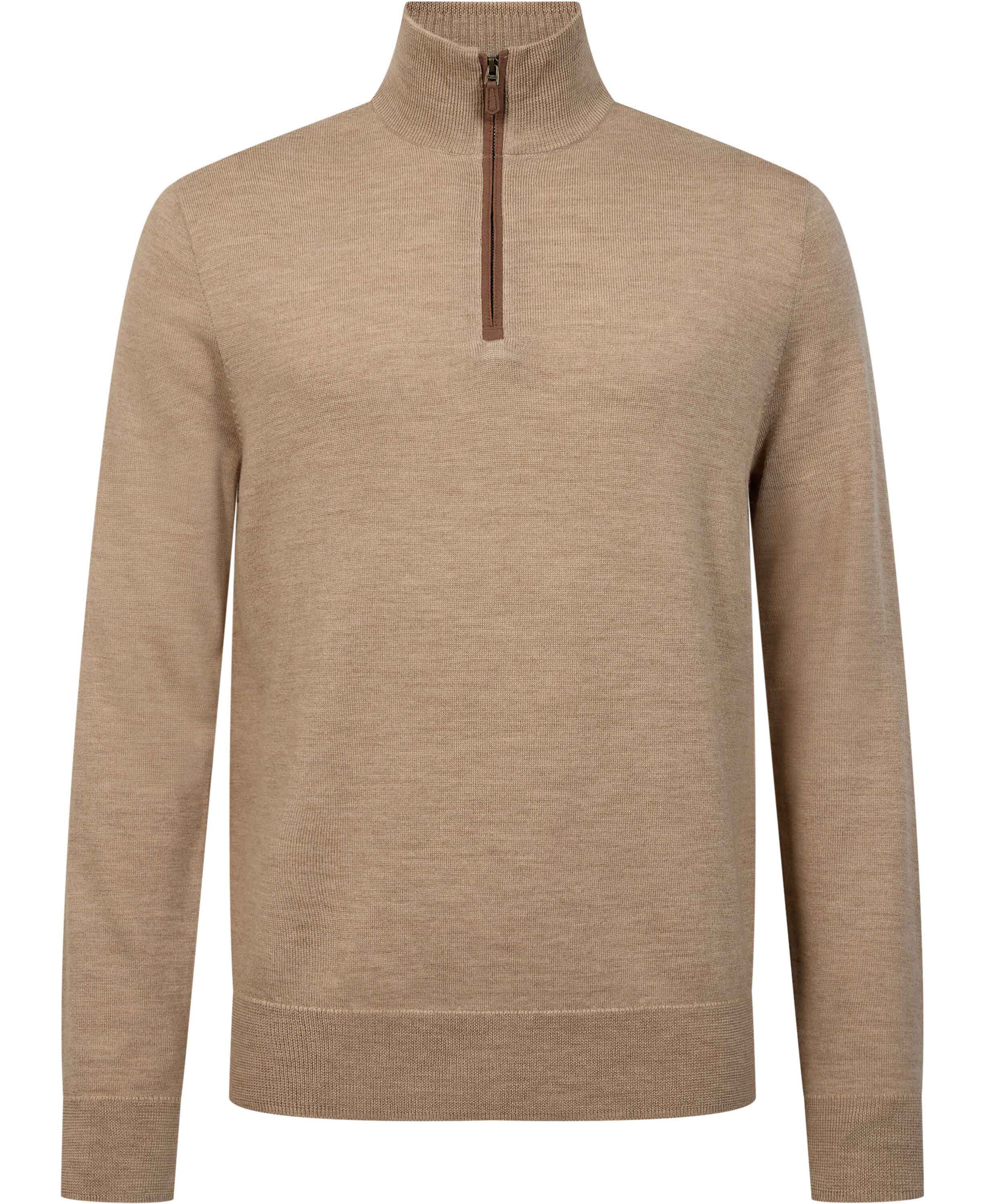 2/30 MERINO WOOL-SWEATER-HALF ZIP