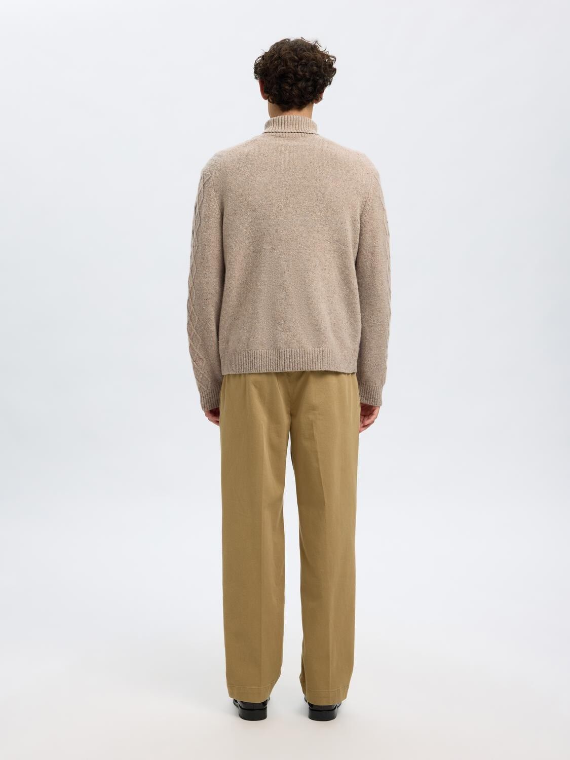 SLHNEIL LS KNIT RELAXED CABLE ROLL