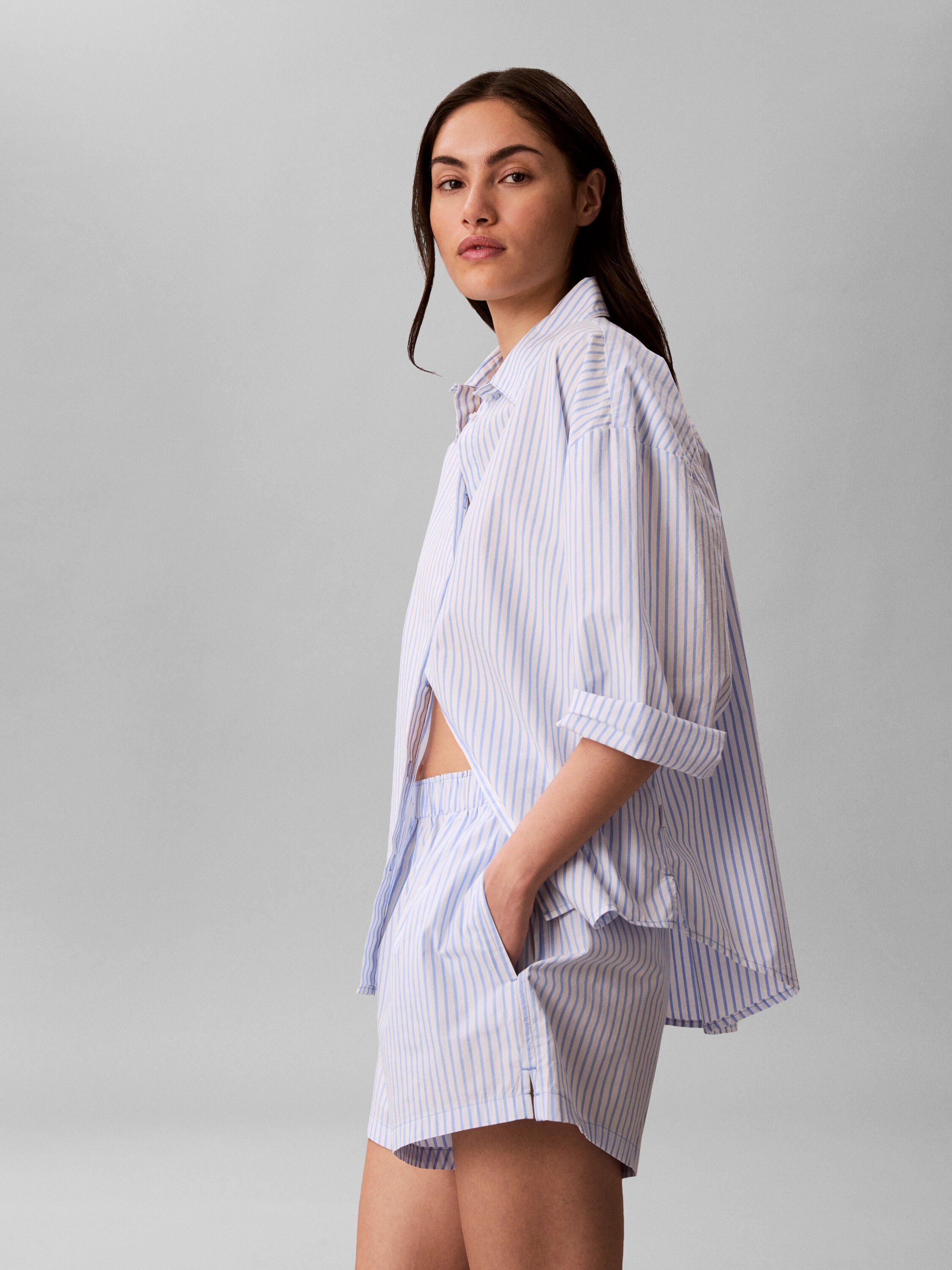 Logo Patch Poplin Shorts