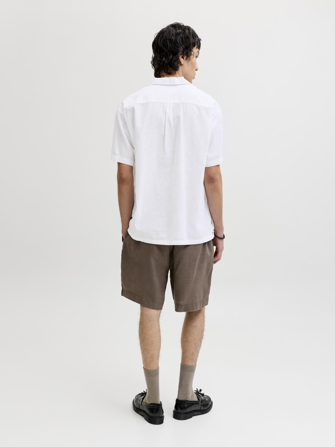 Jjesummer Linen Blend Resort Shirt Ss Sn