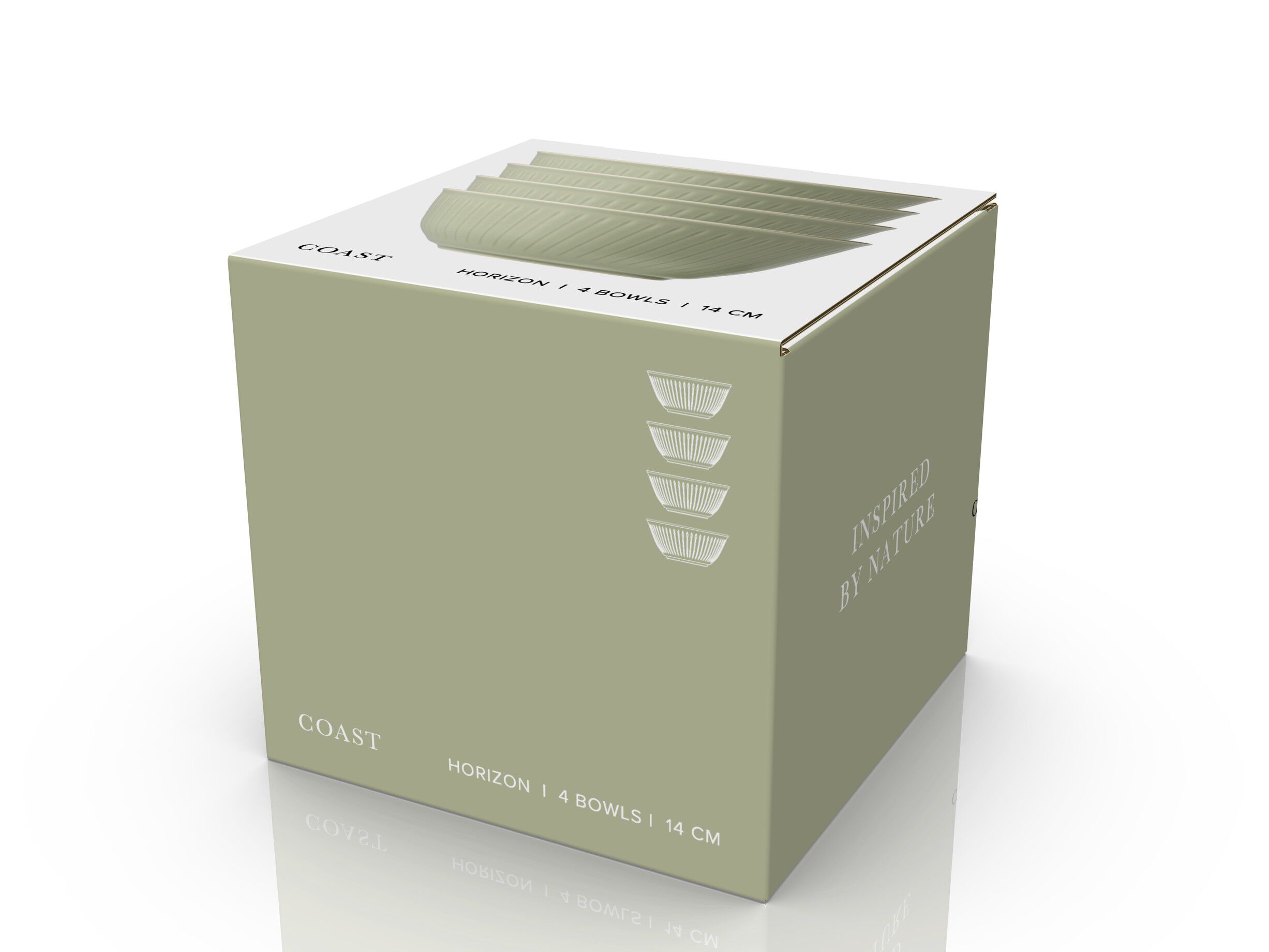 Sk&aring;l Horizon 14 cm 4 stk. Grass