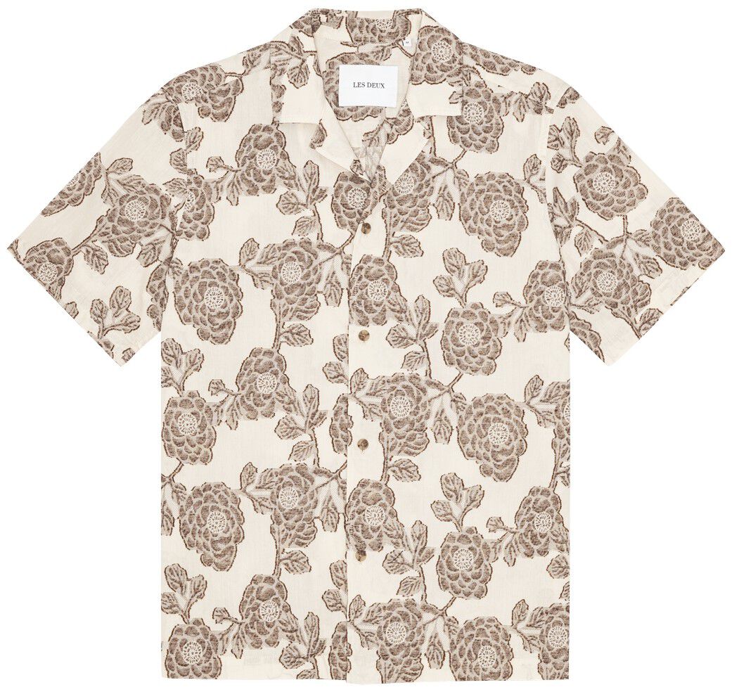 Lesley Flower Jacquard SS Shirt