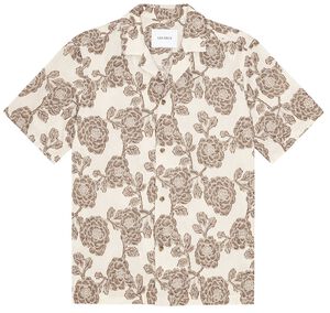 Lesley Flower Jacquard SS Shirt