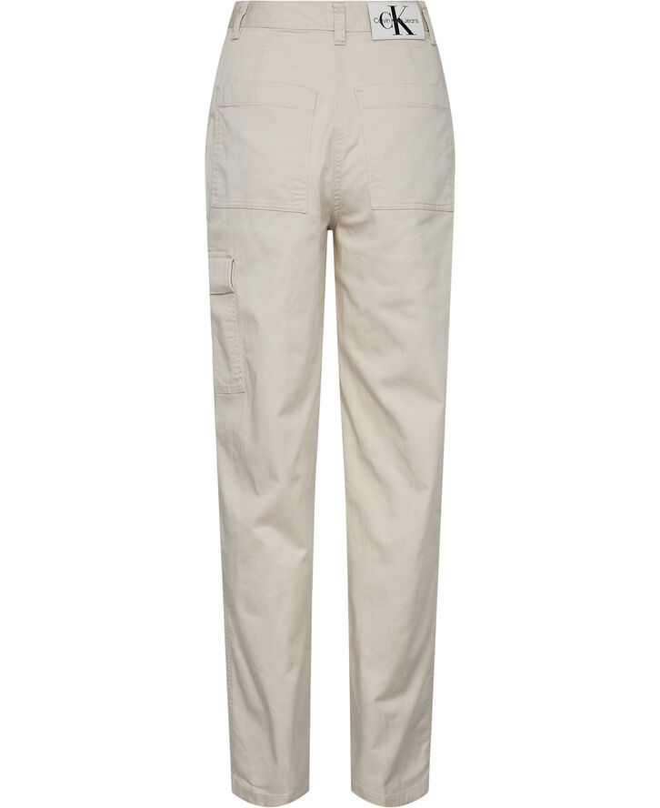High rise straight fit trousers