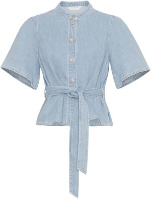 MSCHIngrid Lis 2/4 Denim Belt Shirt