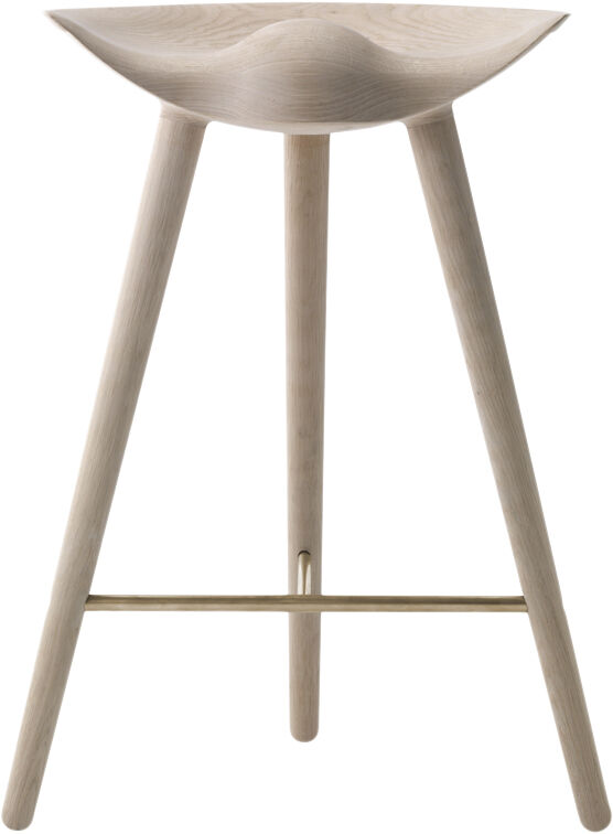 ML 42 - Bord Skammel / S&aelig;behandlet eg / Messing